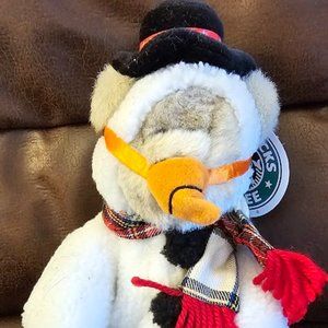 Snowman Starbucks Bearista Bear / 8th Edition / SKU 153423